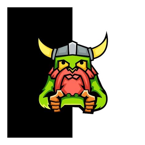 Premium Vector | Viking mascot logo design