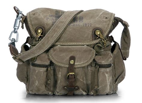 Vintage canvas messenger bags men, canvas travel shoulder bags for men - YEPBAG