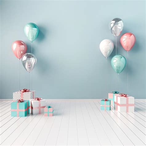 Birthday Gift On White Wood Floor For Baby Birthday Photography Backdr – Shopbackdrop