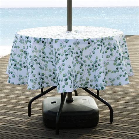 Xsinufn Round Tablecloth with Umbrella Hole and Zipper for Patio Garden ...