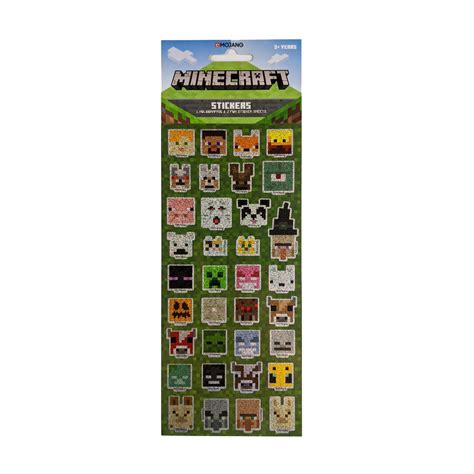 MINECRAFT STICKERS 3 PACK - HOLOGRAPHIC