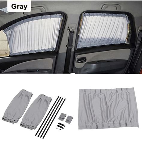 2pcs Car Side Window UV Protection Curtain Auto Car Slidable Window ...