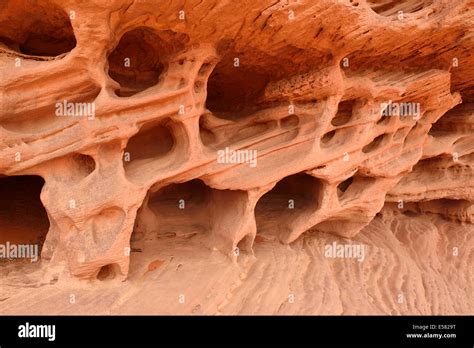 Wind erosion on soft sandstone layers, Sahara desert, Tassili n'Ajjer, Algeria Stock Photo - Alamy