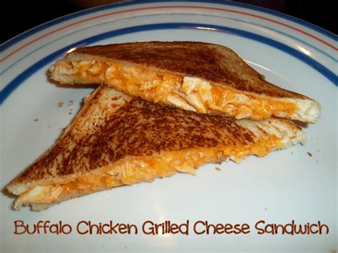 Buffalo Chicken Grilled Cheese Sandwich - Love to be in the Kitchen