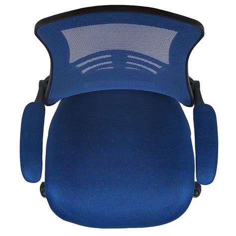 Kelista Contemporary Mesh Swivel Office Chair - Blue Mesh