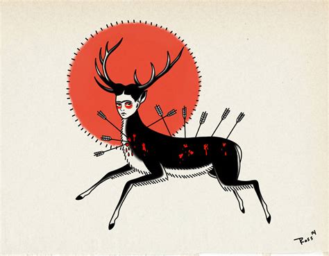 Frida Kahlo - The Wounded Deer by PolychromaticClouds on DeviantArt