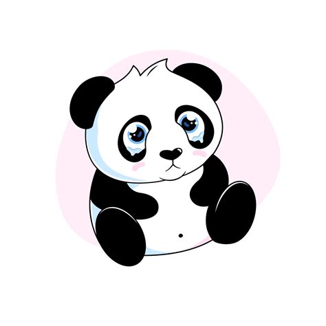 Cute panda crying 3226259 Vector Art at Vecteezy