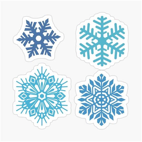 Snowflakes stickers Sticker by alik7 | Snowflake sticker, Frozen ...