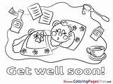 Illness Get Well Soon Coloring Pages Download sketch template