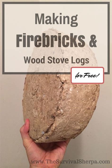 How to Make Firebricks (fire logs) and Wood Stove Logs for Free! | Firebrick, Wood stove, Survival