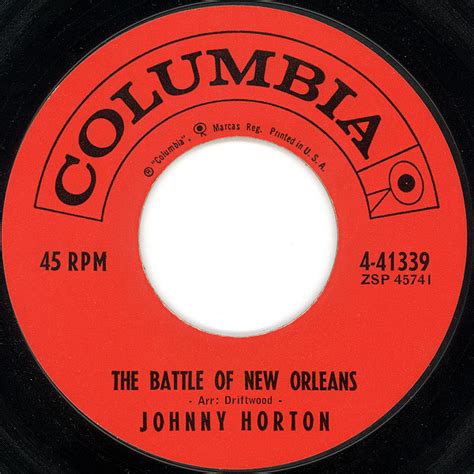 Johnny Horton - The Battle Of New Orleans / All For The Love Of A Girl (Vinyl, US, 1959) | Discogs