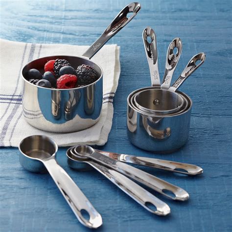 All-Clad Stainless Steel Measuring Cups & Spoons - Williams Sonoma Australia