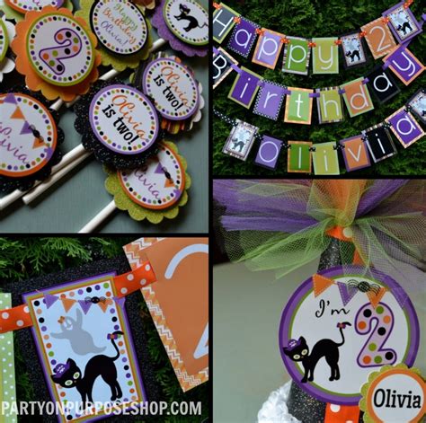 Halloween Birthday Party Decorations Fully Assembled | Etsy