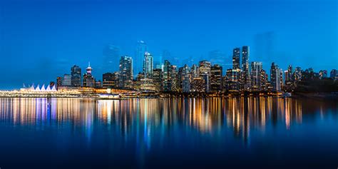 Skyline of Vancouver on Behance