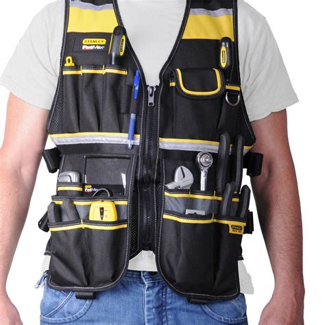 STANLEY FATMAX Multi Pocket Tool Vest Storage Organizer Holster ...