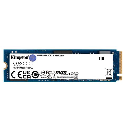 Unidad de Estado Solido M.2 KINGSTON / 1TB (SNV2S/1000G) / NV2 / PCIE 4.0 / NVME 2280 ...