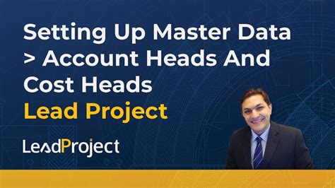 Lead Project MasterData -- Account And Cost Heads In Project Budget Template | Led projects ...