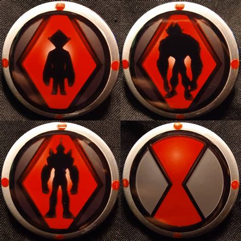 Ben 10 Red Omnitrix Aliens SetSingle Purchase or Set of 20 | Etsy