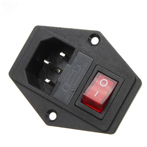 220V/110V 5A Power Outlet Socket With Switch And 6A Fuse For 3D Printer | Alexnld.com