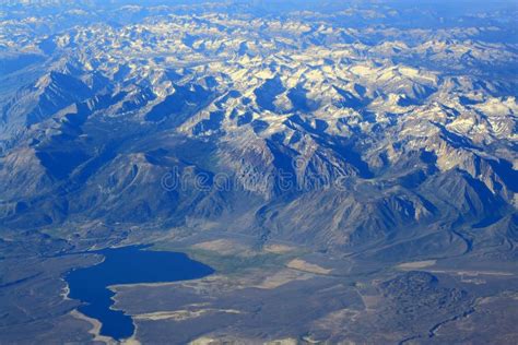 Aerial View Rocky Mountains Lake Stock Image - Image of mountains, expanse: 42237139