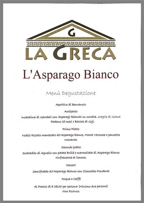 Speisekarte von Ristorante Pizzeria La Greca, Villafranca di Verona