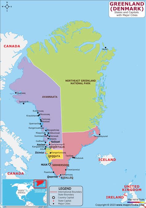 Greenland Map | HD Map of the Greenland