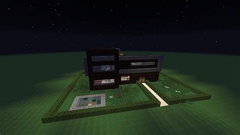 Modern house + french garden Minecraft Map