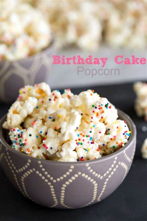 Birthday Cake Popcorn Recipe - I Heart Eating