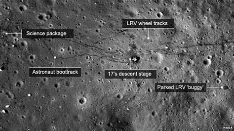 Probe pictures Moon landing sites - BBC News