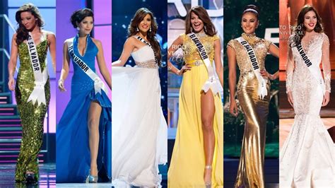 Miss Universe EL Salvador Contestants in Miss Universe from 2010 to 2020 - YouTube