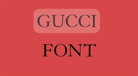 Gucci Font - Dafont Free