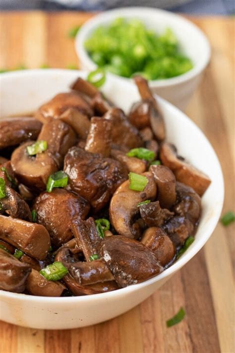 Teriyaki Baby Bella Mushrooms Recipe - Kitchen Divas