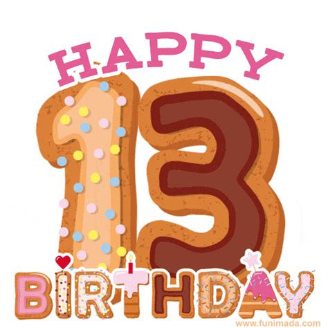 Happy 13th Birthday Card | Funimada.com