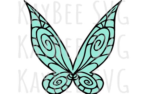 Fairy Wings SVG PNG Jpg Clipart Digital Cut File Cricut Silhouette ...