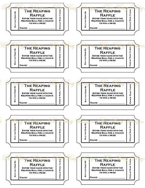 How To Print Your Own Raffle Tickets at Joshua Mederos blog