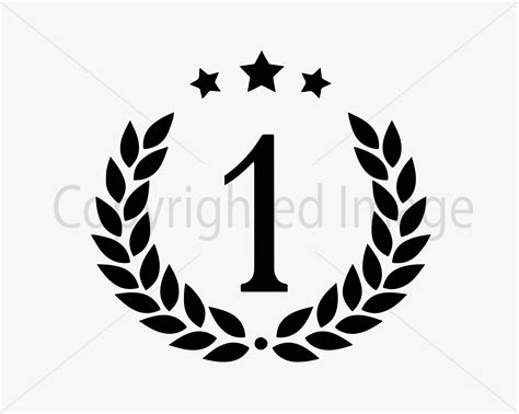 Number One Svg Laurel & Trophy SVG Award Svg Prize Svg - Etsy UK