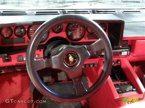 1988 Lamborghini Countach 5000 Quattrovalvole Red Steering Wheel Photo ...