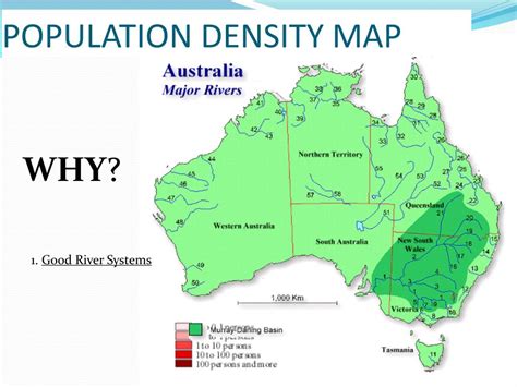 Australian Population Density Map