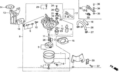 Honda Engines GX160K1 SSX2 ENGINE, JPN, VIN# GC02-2000001 TO GC02-8669999 Parts Diagram for ...