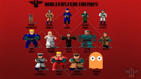 File:Wolfenstein 3D - DOS - Enemies Wallpaper.jpg - TheAlmightyGuru