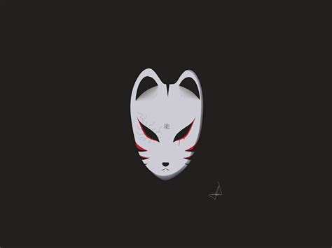 Special Kitsune Mask Anime Wallpaper High Resolution