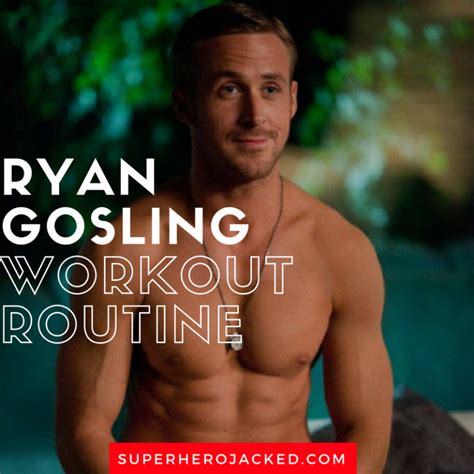 Ryan Gosling Workout Routine and Diet Plan | Celebrity workout routine ...