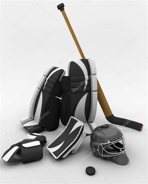 Ice hockey goalie equipment — Stock Photo © kjpargeter #37377151