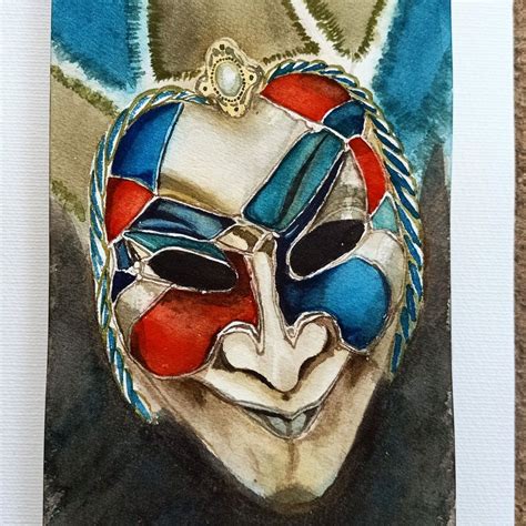 Jester Mask | Jester mask, Art day, Venetian masks