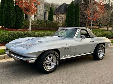 1966 CORVETTE CONVERTIBLE - SILVER / BLK / BLK - ZZ6 - FUEL INJECTION ...