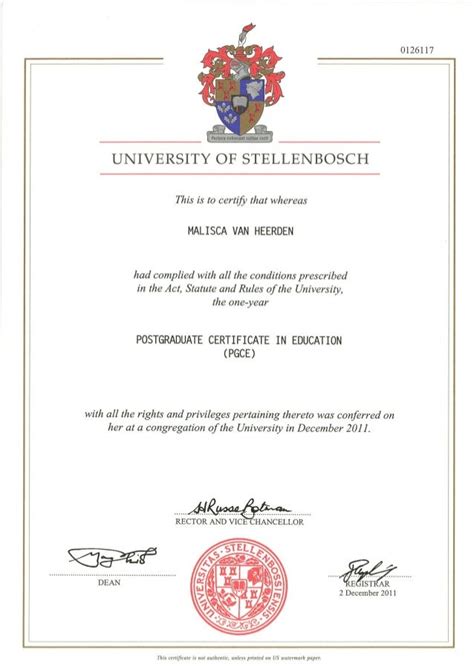 Post Graduate Certificate of Education