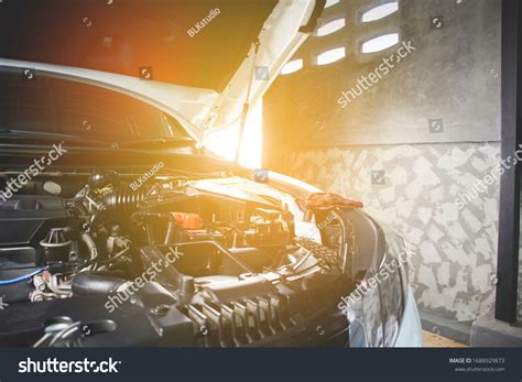 Car Open Hood Vehicle Repair Shop Stock Photo 1688929873 | Shutterstock