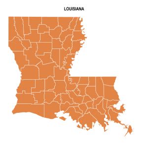 Louisiana County Map: Editable & Printable State County Maps