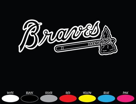 Men Atlanta Braves Tomahawk Logo Sticker Vinyl Decal 10 Sizes!!! segmentagroup.com