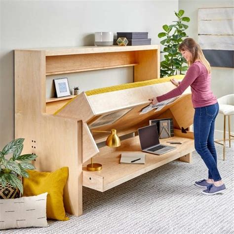 How to Build a Murphy Bed that Easily Transforms into a Desk (DIY) | Family Handyman